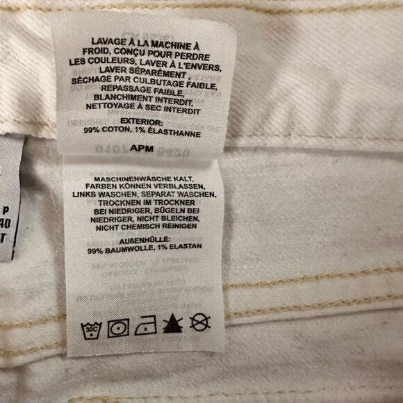 Columbia ~ Off white denim capris ~ size 8 - Picture 9 of 10